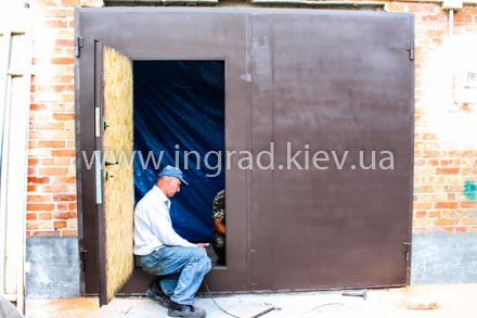 Ворота металлические для гаража цена Киев